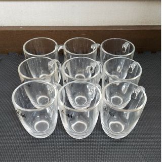 非売品★　アサヒ　生ビールジョッキ　350ml　9個セット　中古(アルコールグッズ)