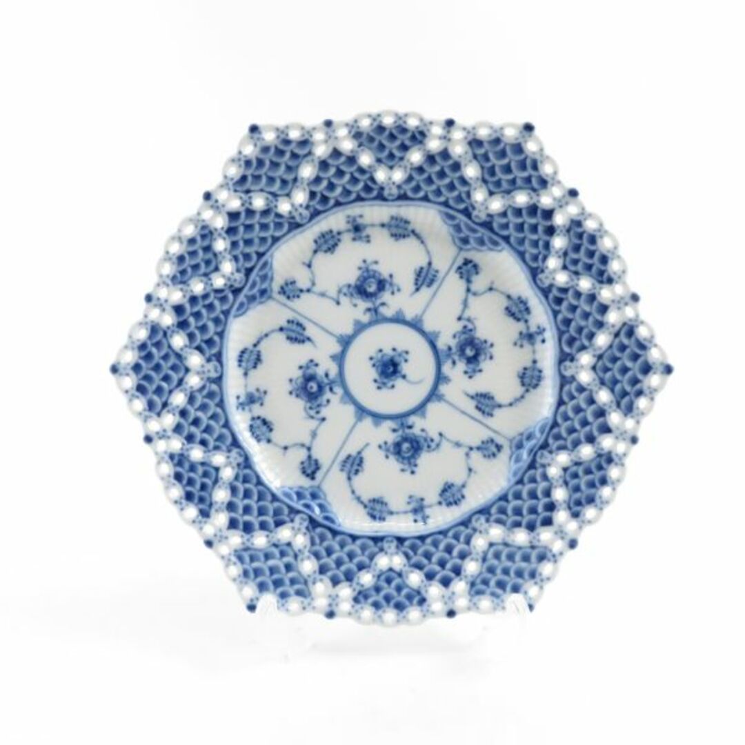 美品 ROYAL COPENHAGEN ロイヤルコペンハーゲン ブルーフルーテッド