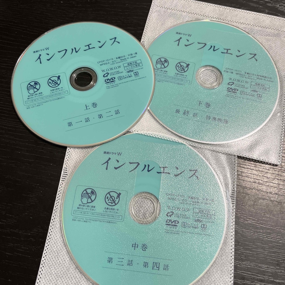 インフルエンス　DVD3枚 エンタメ/ホビーのDVD/ブルーレイ(TVドラマ)の商品写真