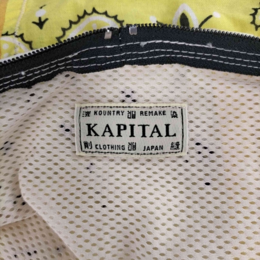 黄系_バズストアKAPITAL(キャピタル) ガーゼバンダナBEACHスナフキンBAG メンズ