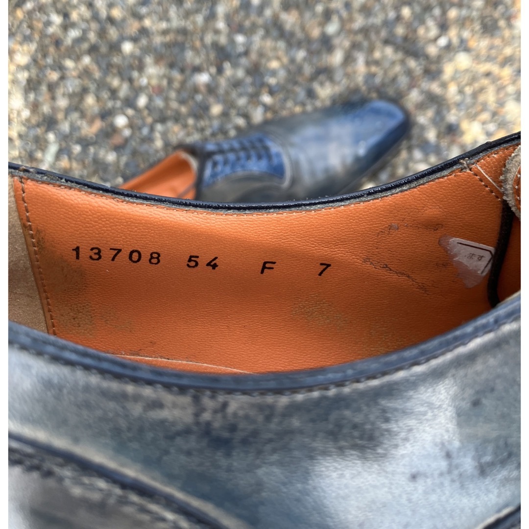 Santoni(サントーニ)のSantoni サントーニ 革靴 Size 7 ネイビー  メンズの靴/シューズ(ドレス/ビジネス)の商品写真