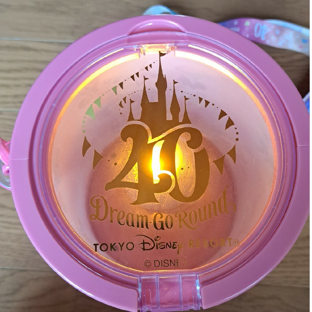 Disney(ディズニー)のゆみ様★ディズニー【ポップコーンバケット】ドリームゴーラウンド　40周年 エンタメ/ホビーのおもちゃ/ぬいぐるみ(キャラクターグッズ)の商品写真