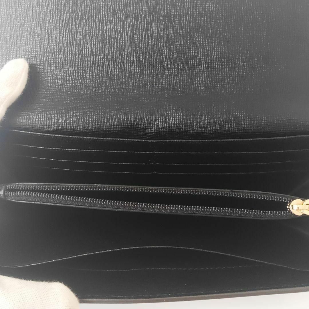 Furla - 美品☆FURLA フルラ 長財布 大容量 2つ折り ブラック シンプル