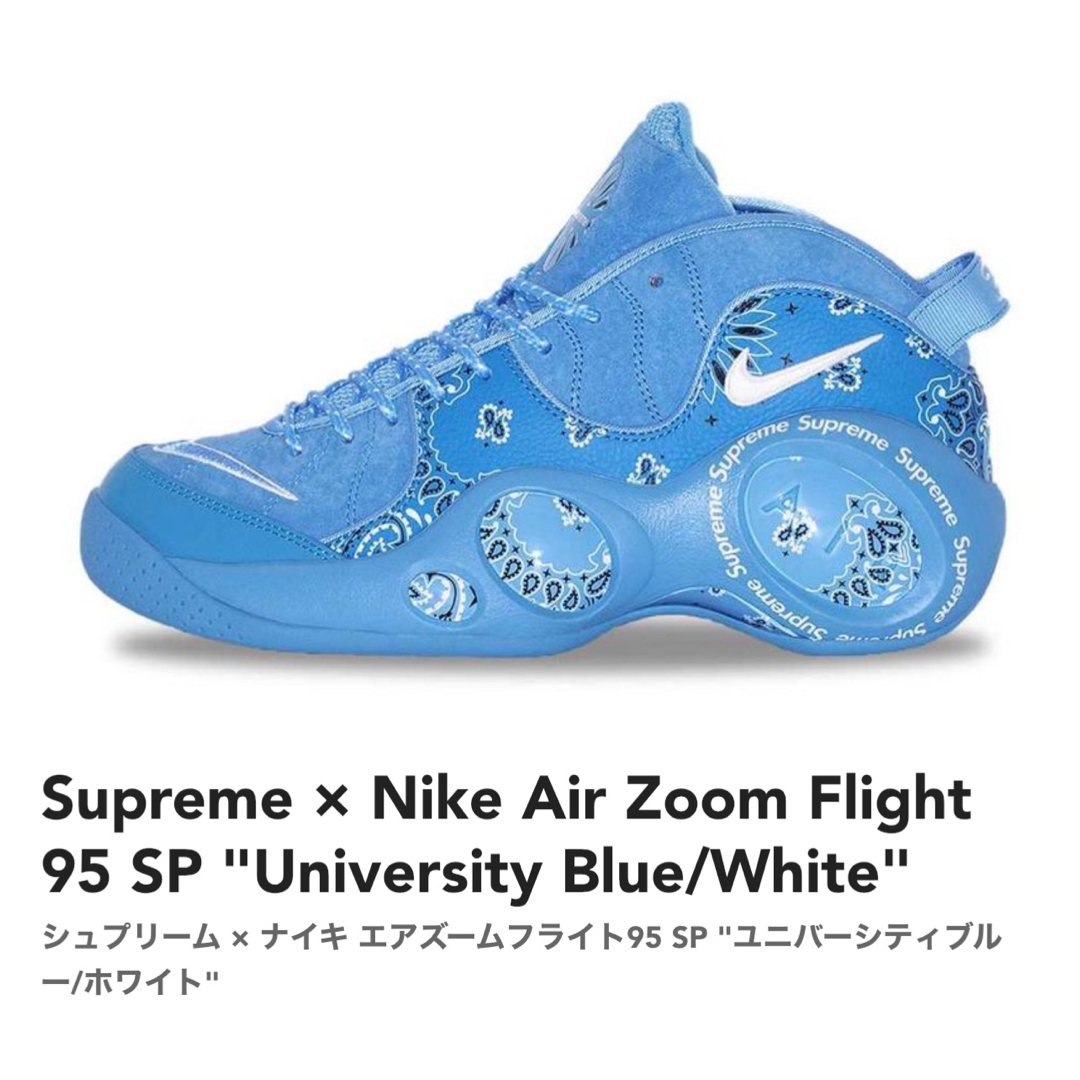 Supreme(シュプリーム)のSupreme & NIKE Zoom Air Flight 95 SP 28 メンズの靴/シューズ(スニーカー)の商品写真