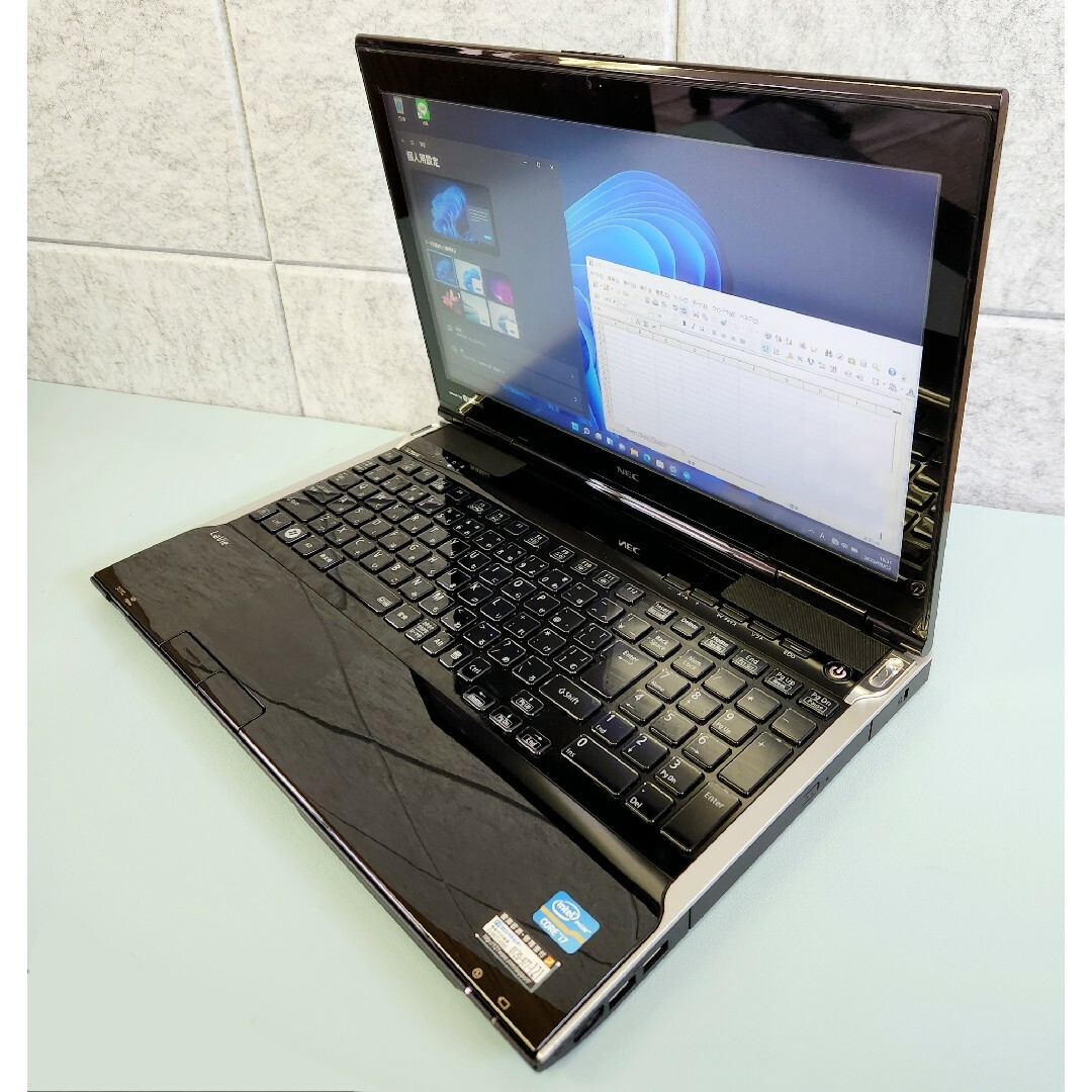 高スペックNEC LL750/高速i7/新品SSD/Office/ノートパソコン-