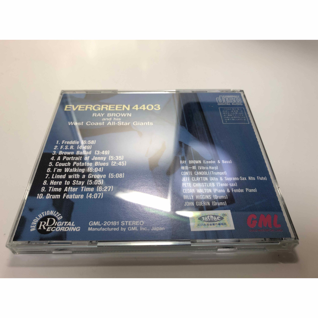 GML Ray Brown Evergreen 4403 高音質 CD 廃盤 エンタメ/ホビーのCD(ジャズ)の商品写真