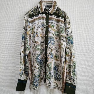 レディース　ZARA ザラ スカーフ柄　花柄トップス シャツ ブラウス 総柄