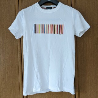 ポールスミス(Paul Smith)のポールスミス　マルチストライプ　Tシャツ　S　白色　日本製　Paul Smith(Tシャツ/カットソー(半袖/袖なし))