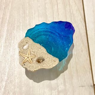 海塗りポップソケット　　ハンドメイド(その他)