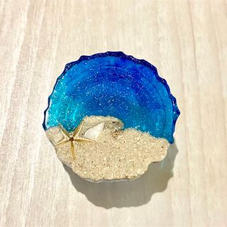 海塗りポップソケット　　ハンドメイド(その他)