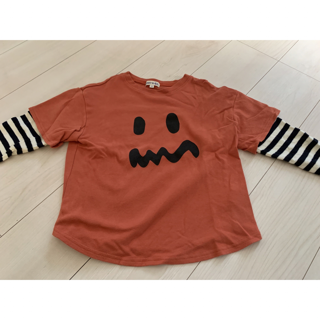 SHOO・LA・RUE(シューラルー)のSHOO-LA-RUE ハロウィン　キッズ　おばけロンＴ120㎝ キッズ/ベビー/マタニティのキッズ服男の子用(90cm~)(Tシャツ/カットソー)の商品写真