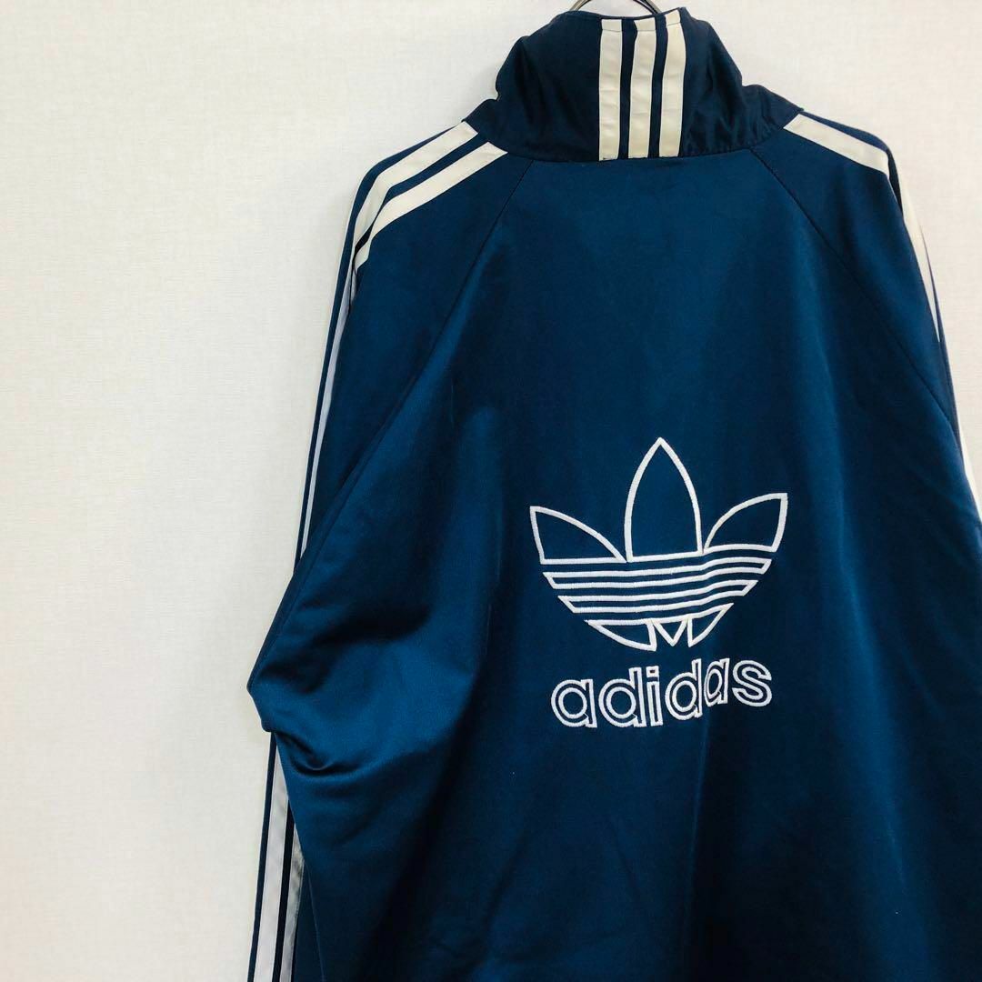 adidas - 【激レア】アディダス ジャージ サイズL 80ｓ ネイビー