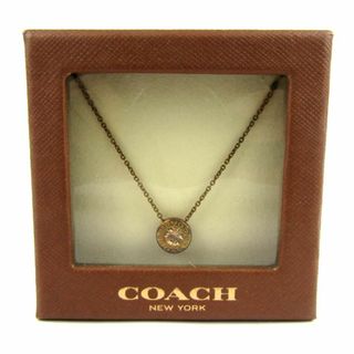 コーチ(COACH)のコーチ ネックレス オープンサークル ペンダント ジュエリー ストーン ブランド アクセサリー 小物 レディース ゴールド COACH(ネックレス)