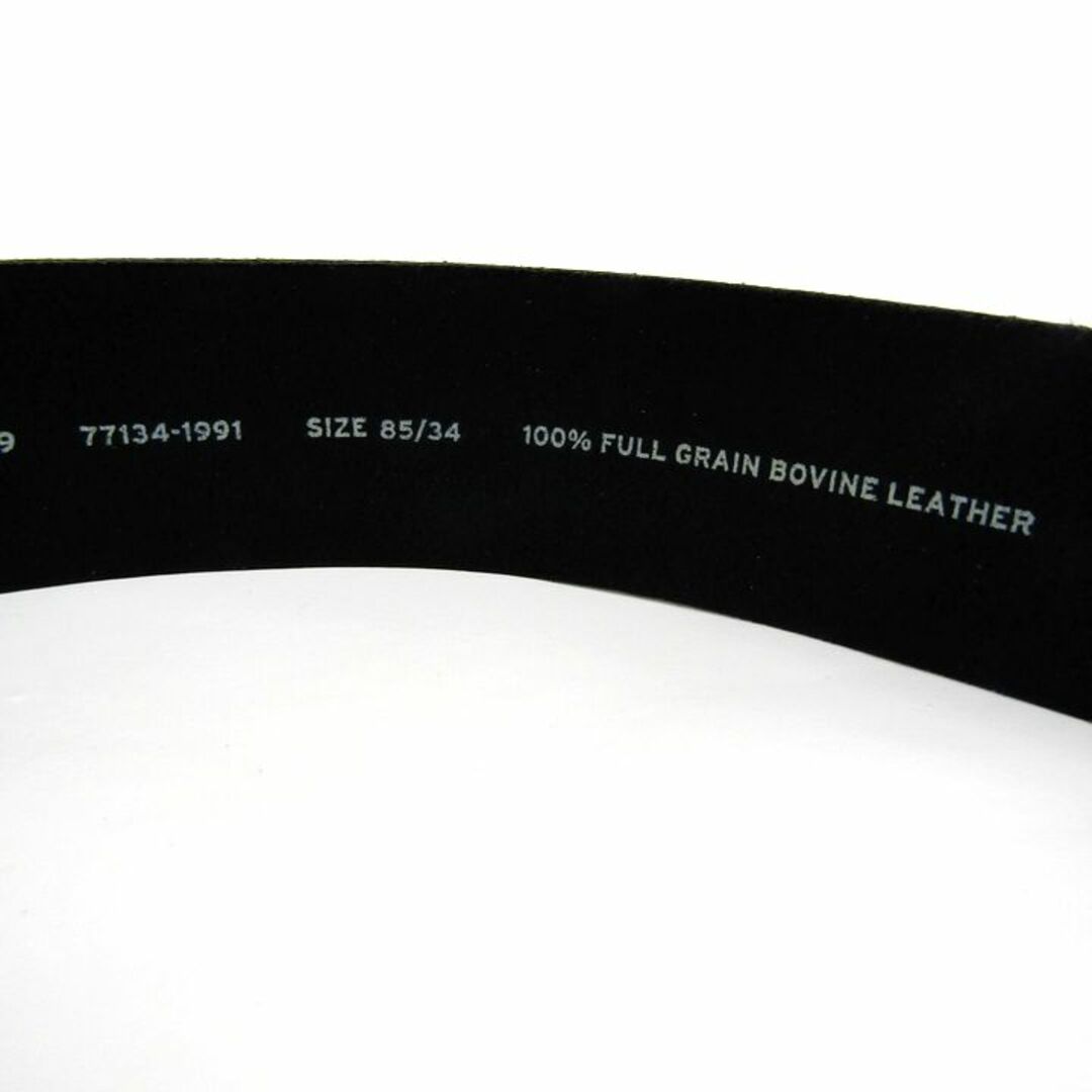 リーバイス ベルト 牛革 本革レザー 77134-1991 スクエアバックル ブランド 小物 メンズ 85/34サイズ ブラック Levi's