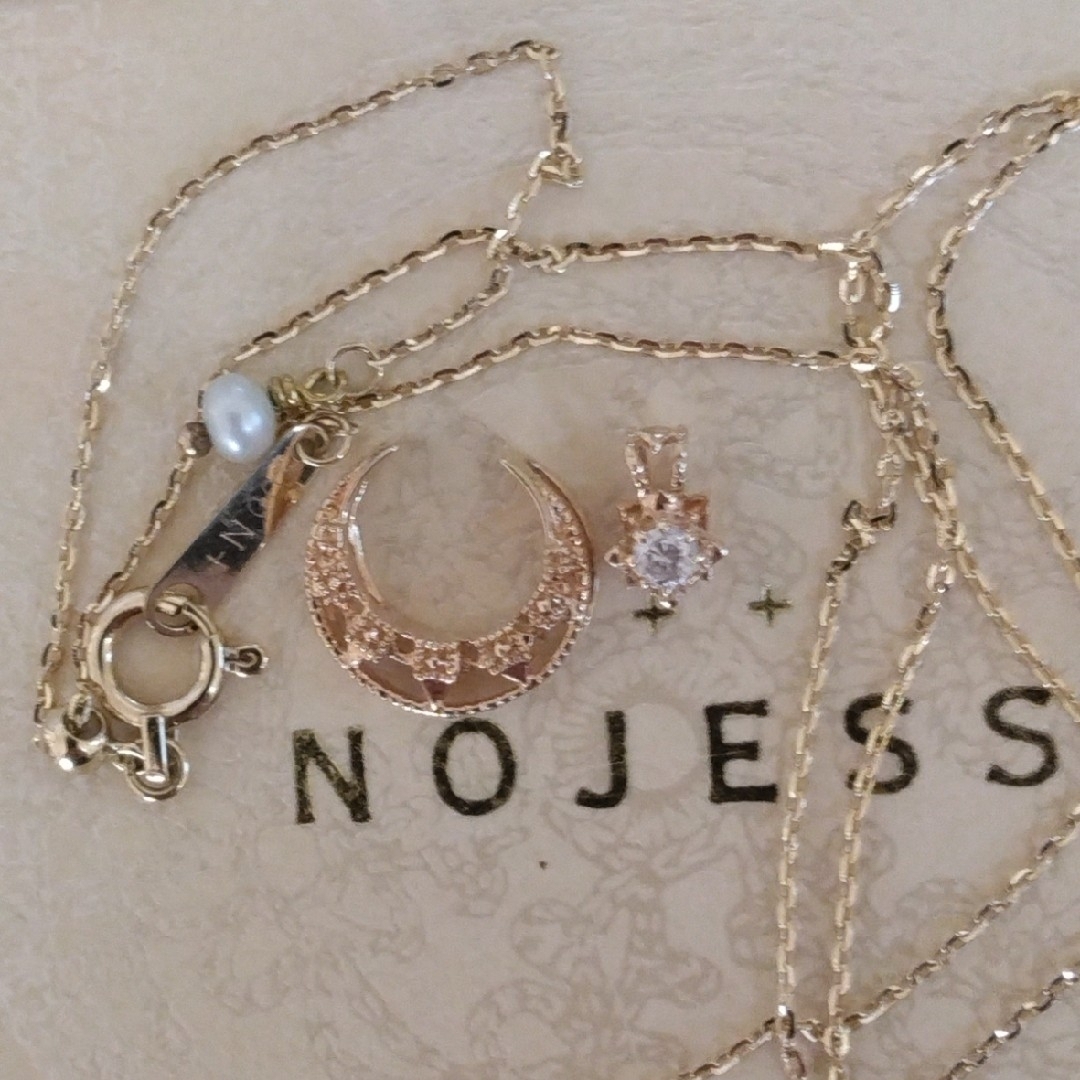 NOJESS(ノジェス)のノジェス K10 ダイヤモンド ネックレス 5way チャーム アレンジ 美品 レディースのアクセサリー(ネックレス)の商品写真