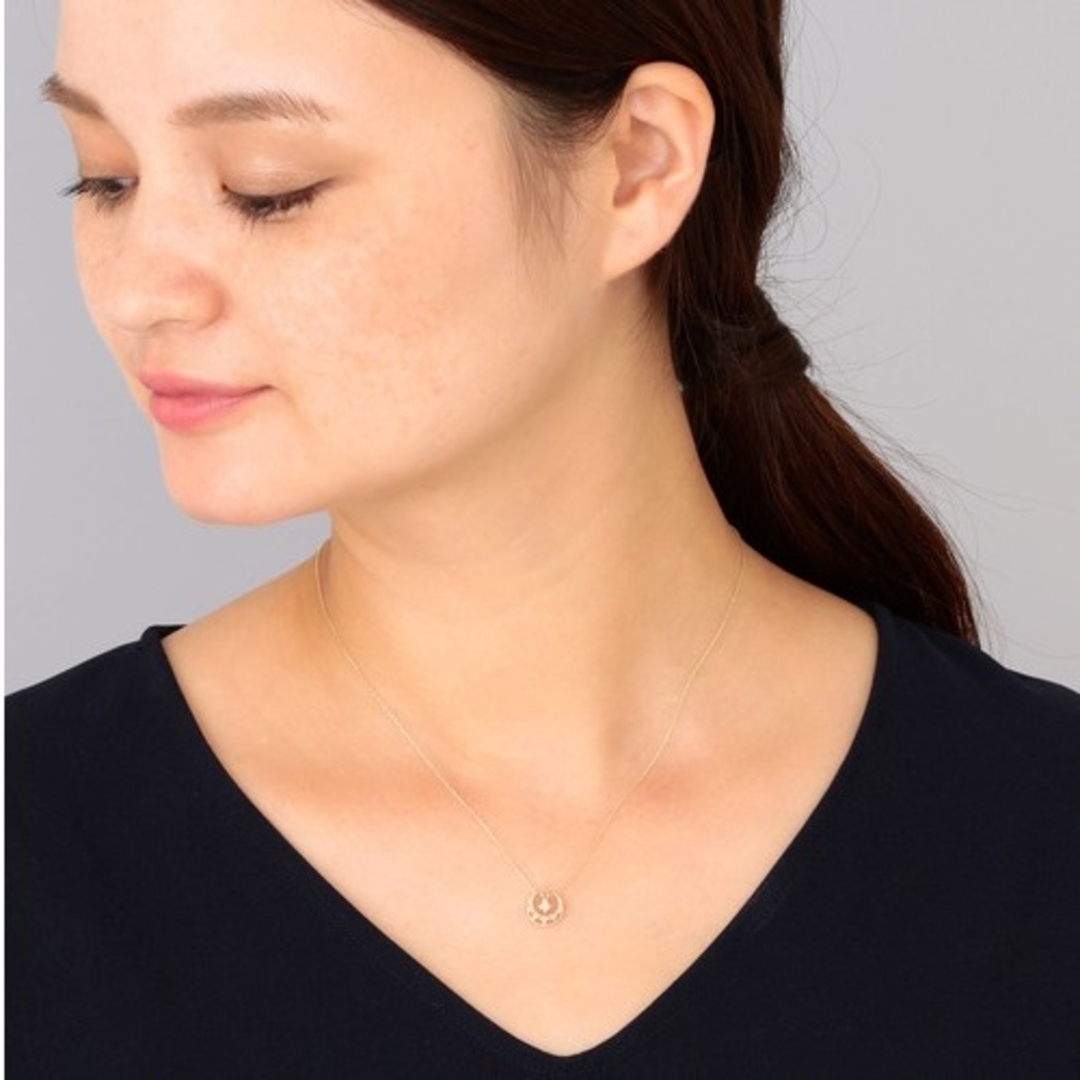 NOJESS(ノジェス)のノジェス K10 ダイヤモンド ネックレス 5way チャーム アレンジ 美品 レディースのアクセサリー(ネックレス)の商品写真