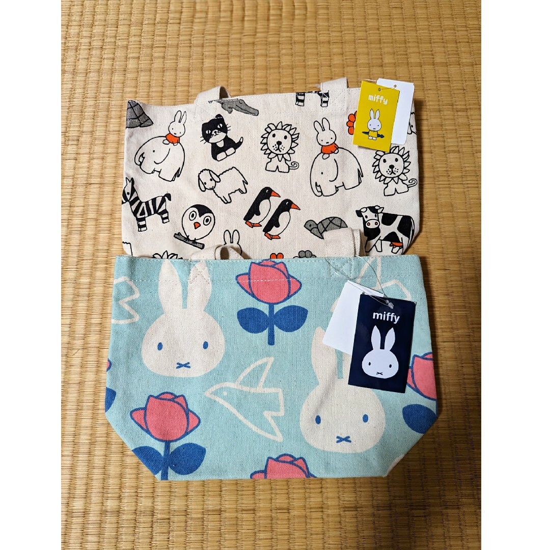 miffy(ミッフィー)の「大特価!」新品!ミッフィー/ディック・ブルーナ☆トートバッグ2点セット レディースのバッグ(トートバッグ)の商品写真