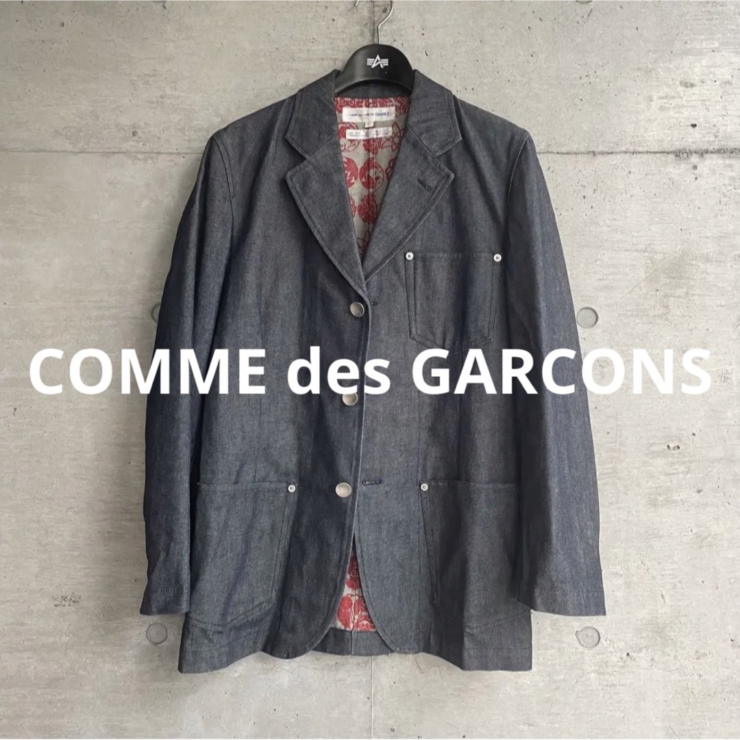 COMME des GARCONS SHIRT  テーラード家紋デニムジャケット