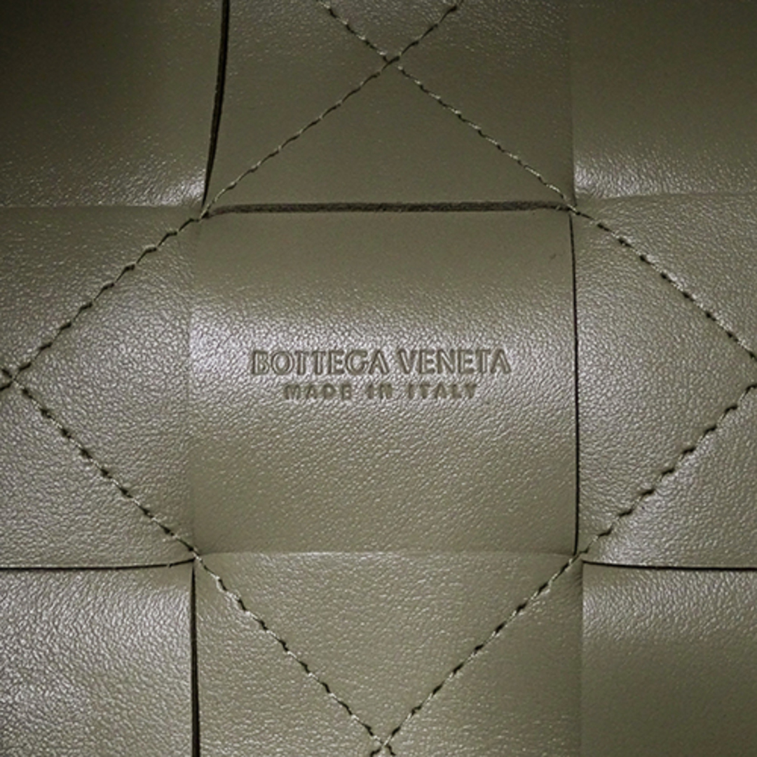 ボッテガヴェネタ BOTTEGA VENETA バッグ レディース ブランド ショルダーバッグ イントレチャート スモール カセット クロスボディバケットバッグ ラムスキン レザー トラバーチン グリーン ベージュ 巾着型 肩掛け おしゃれ―採寸