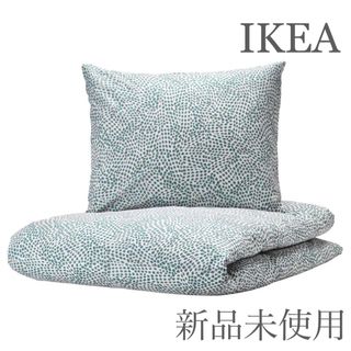 IKEAイケア MARKERADマルケラッド 掛け布団カバー＆枕カバー 新品-