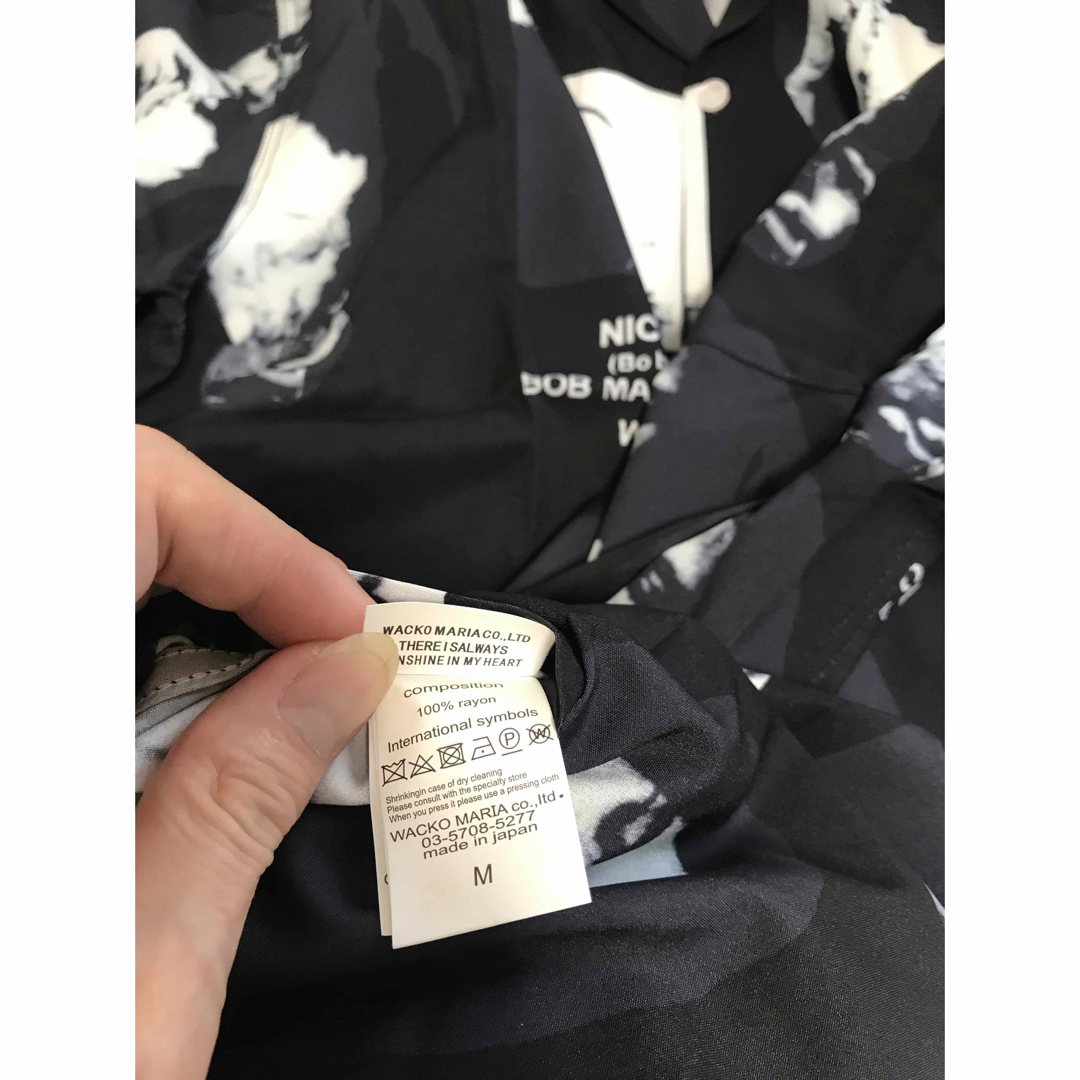 WACKO MARIA(ワコマリア)のWACKO MARIA  ボブマーリー  半袖シャツ 黒　サイズM メンズのトップス(シャツ)の商品写真