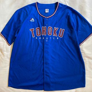 トウホクラクテンゴールデンイーグルス(東北楽天ゴールデンイーグルス)の東北楽天ゴールデンイーグルス　レプリカ　ユニフォーム　ブルー　X L(ウェア)