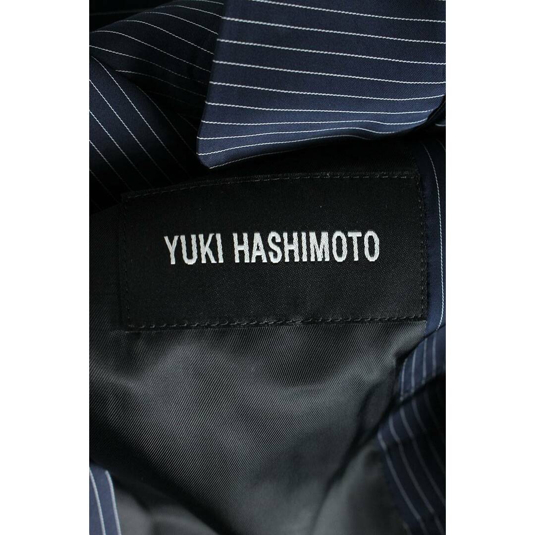 ユウキハシモト YUKI HASHIMOTO 21SS 211-01-0302　3D POCKET SLEEVELESS JACKET  3Dポケットスリーブレストライプジャケット メンズ 44