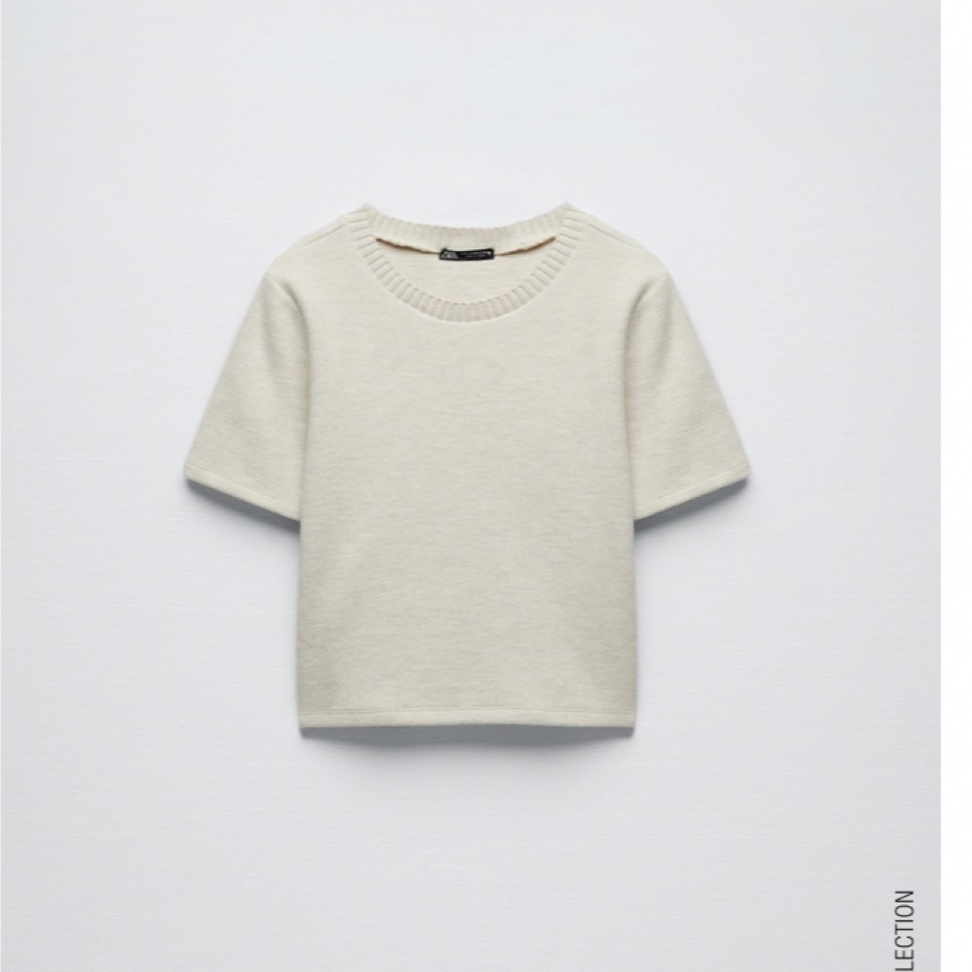 ZARA(ザラ)のソフトＴシャツ ZARA クロップドセーター エンタメ/ホビーの本(ファッション/美容)の商品写真