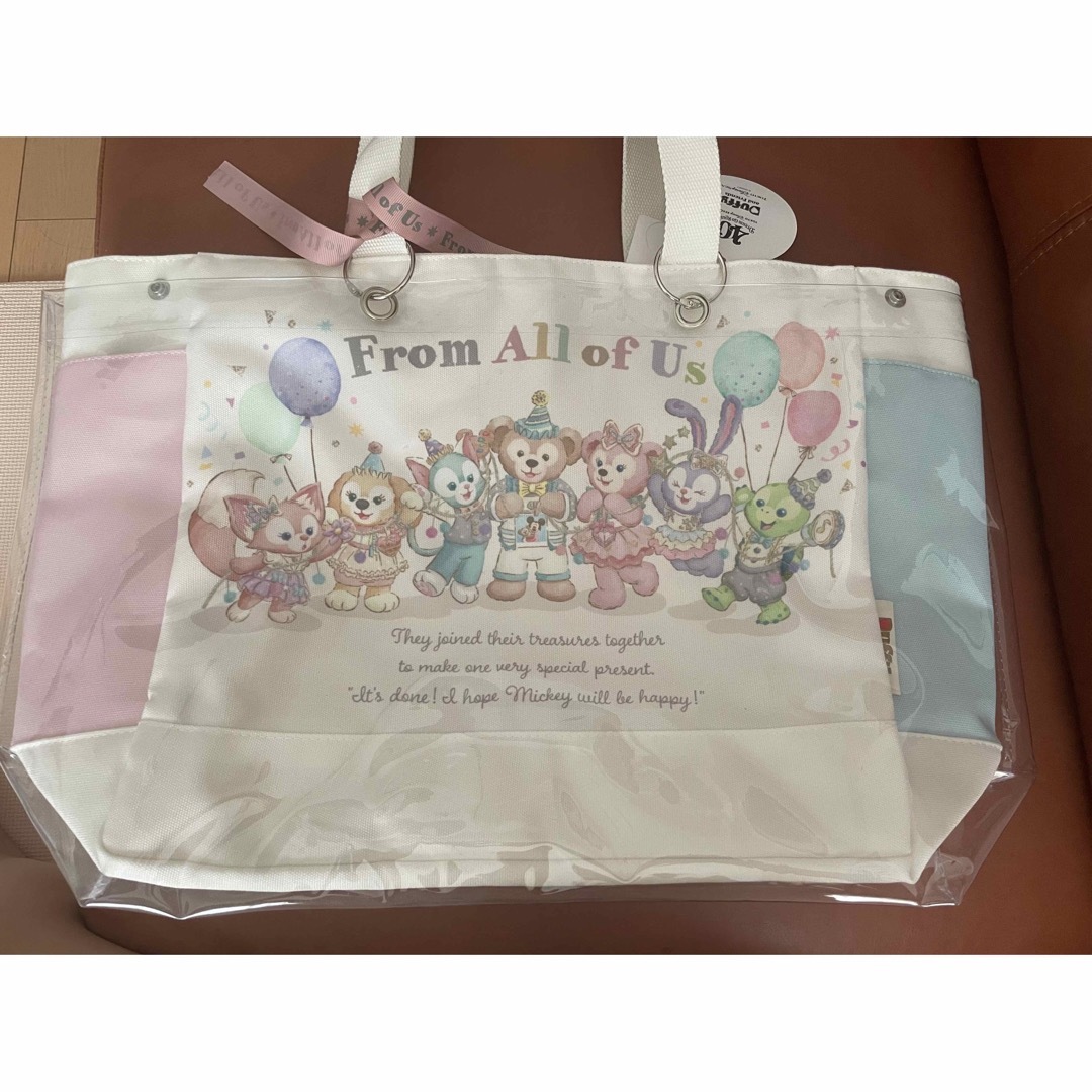 東京ディズニー40周年ダッフィーフロムオールオブアス トートバッグとPVCカバー