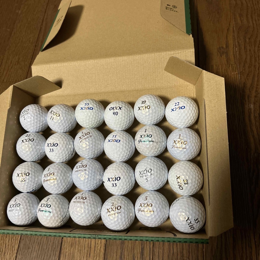 XXIO(ゼクシオ)のXXIO ゴルフボール　ロストボール24 個 スポーツ/アウトドアのゴルフ(その他)の商品写真
