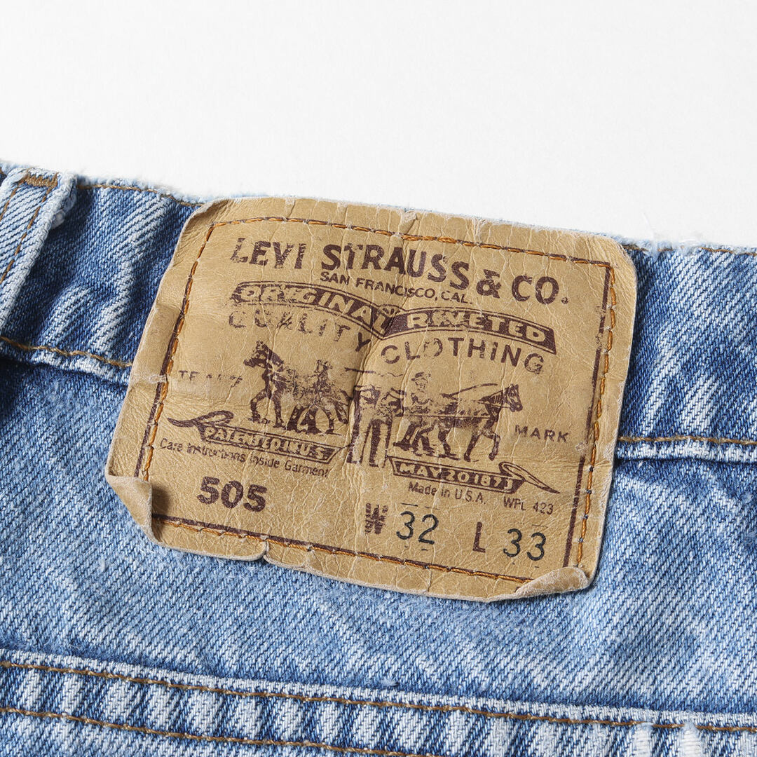 Levis リーバイス デニムパンツ W32×L33 90s 505 デニム パンツ 90年代 USA製 リーバイス ヴィンテージ 古着 インディゴ  ブルー ボトムス ズボン ジーンズ ジーパン 【メンズ】【中古】