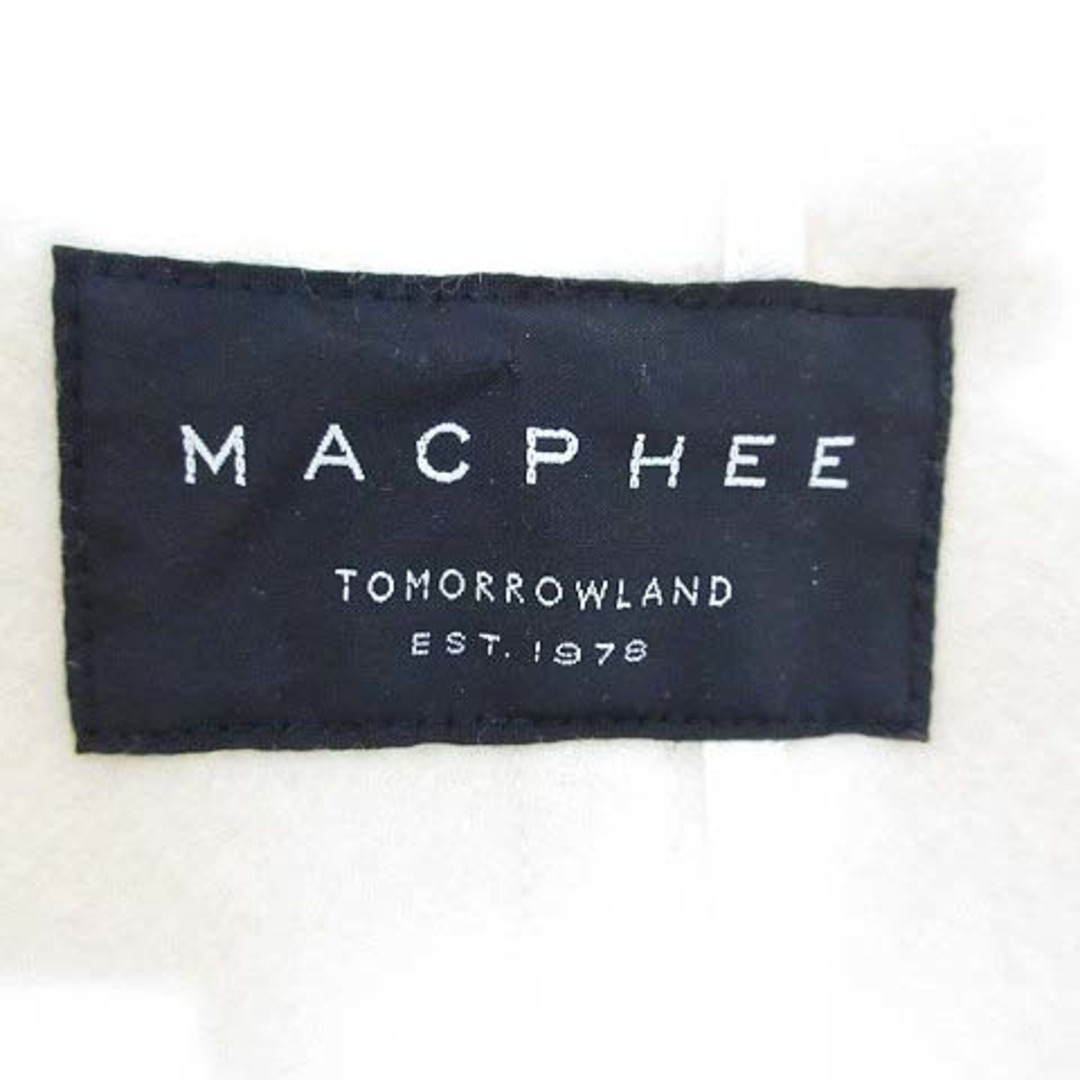 MACPHEE(マカフィー)のマカフィー  美品 ウール メルトン ダッフル コート 36 アイボリー ロング レディースのジャケット/アウター(ダッフルコート)の商品写真