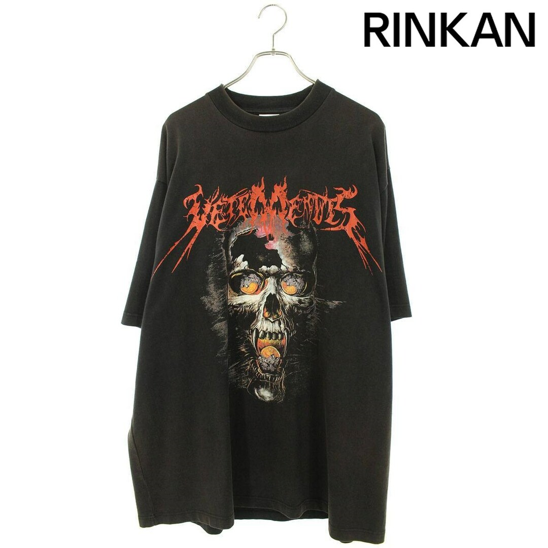 ヴェトモン  17AW  OVERSIZED HEAVY METAL PRINT TEE MAH18TR34 オーバーサイズヘビーメタルスカルプリントTシャツ メンズ S