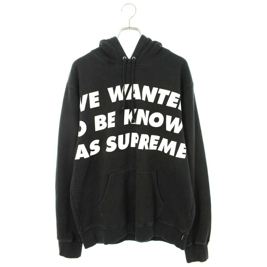 シュプリーム  20SS  Known As Hooded Sweatshirt フォントプリントプルオーバーパーカー メンズ L