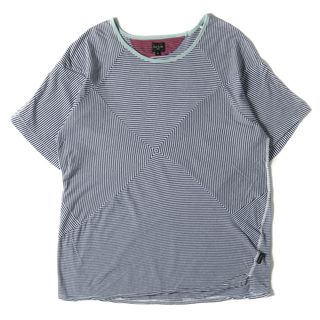 ポールスミス(Paul Smith)のPaul Smith ポールスミス Tシャツ サイズ:M パネル ボーダー 半袖 Tシャツ ネイビー ホワイト 紺白 トップス カットソー 【メンズ】【中古】(Tシャツ/カットソー(半袖/袖なし))