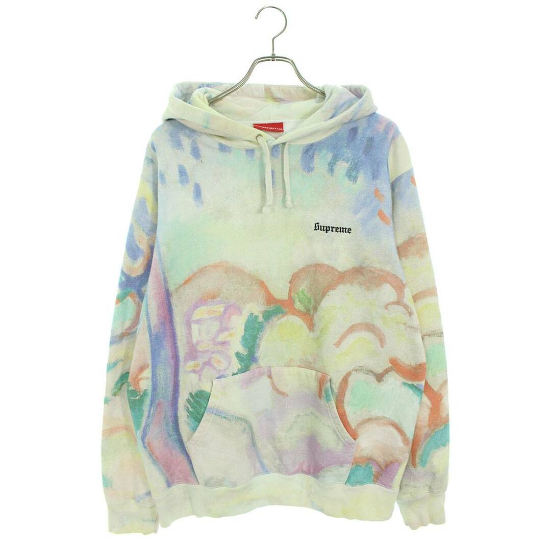 シュプリーム landscape hooded sweat shirts L