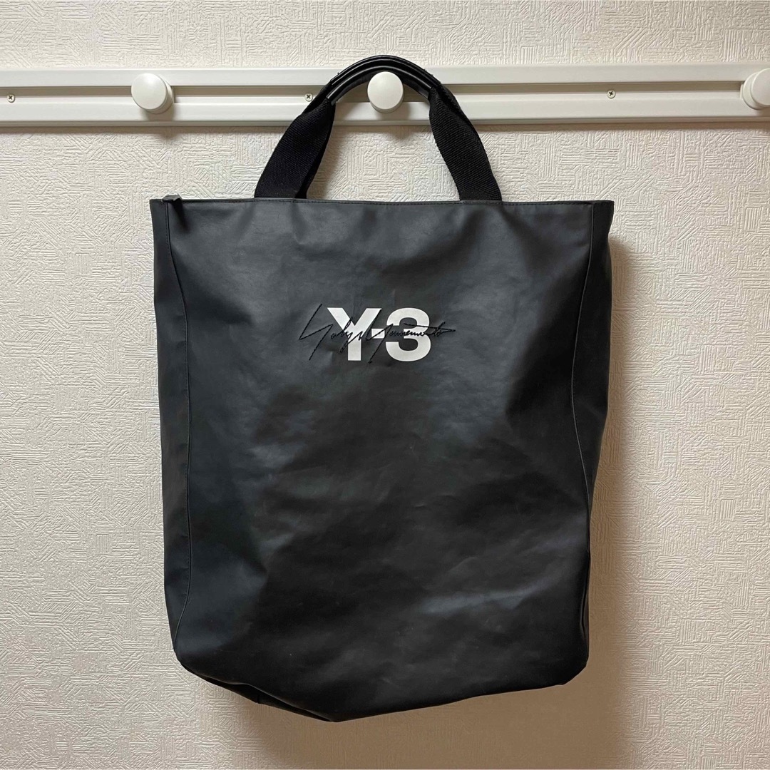 Y-3 ロゴレザートートバッグ　ブラック