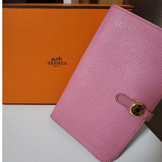 エルメス(Hermes)のエルメス　ドゴン 長財布　ゴールド金具　ピンク(財布)