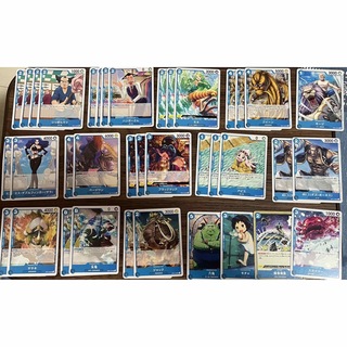 10 ワンピースカード　青まとめ売り(シングルカード)