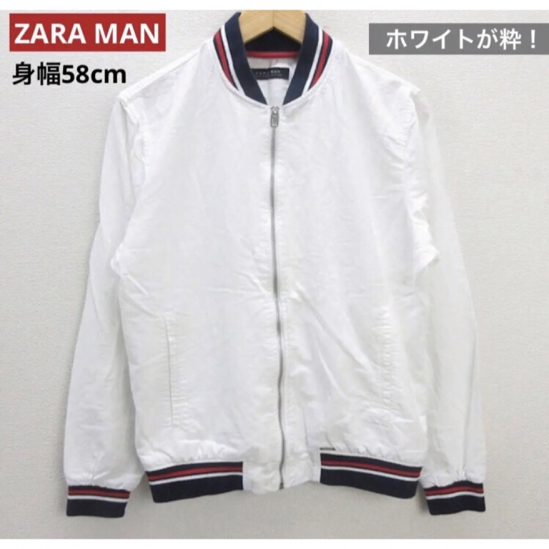 ☆ ザラマン ZARA MAN  スイングトップ ホワイトジャケット