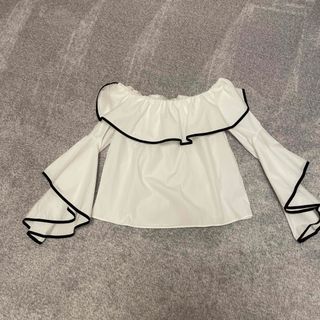 ザラ(ZARA)のZARA BASIC  XS  オフショルダーブラウス(シャツ/ブラウス(長袖/七分))