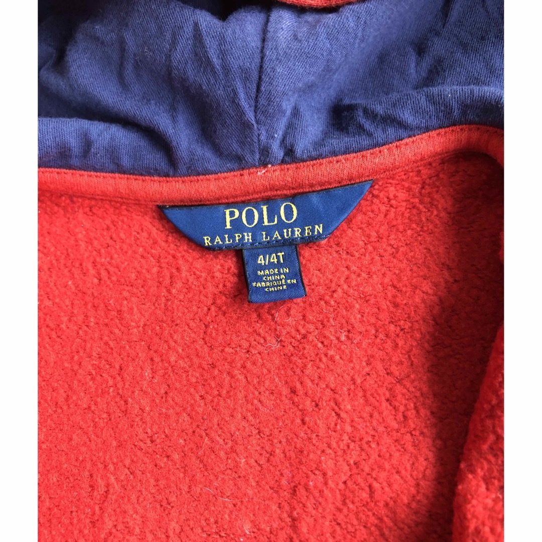 POLO RALPH LAUREN - 美品 ラルフローレン ジップアップパーカー 110cm