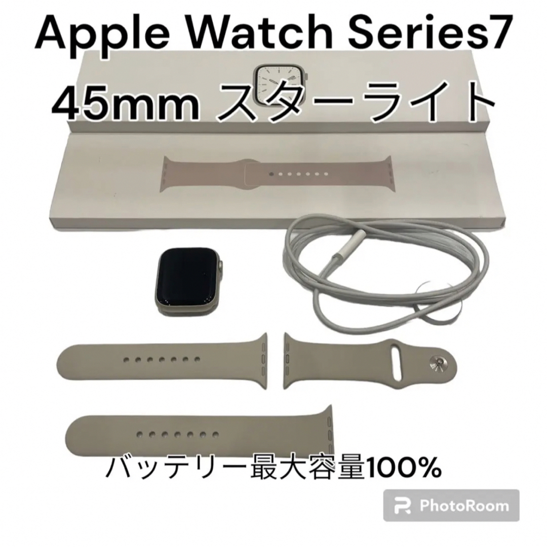 Apple Watch - AppleWatch series 7 GPS+セルラーモデル45mm 美品の