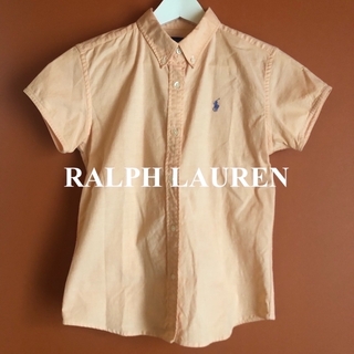ラルフローレン(Ralph Lauren)のRALPH LAUREN ロゴ 刺繍 半袖 シャツ 160 キッズ レディース(ブラウス)