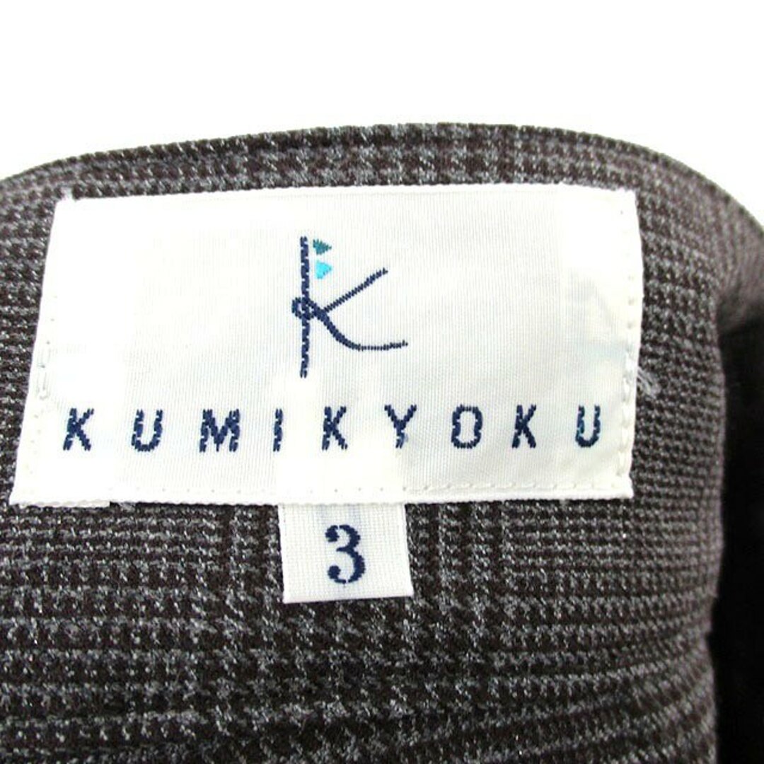 kumikyoku（組曲）(クミキョク)のクミキョク 組曲 ハーフ パンツ センタープレス ロールアップ チェック 3 レディースのパンツ(ショートパンツ)の商品写真