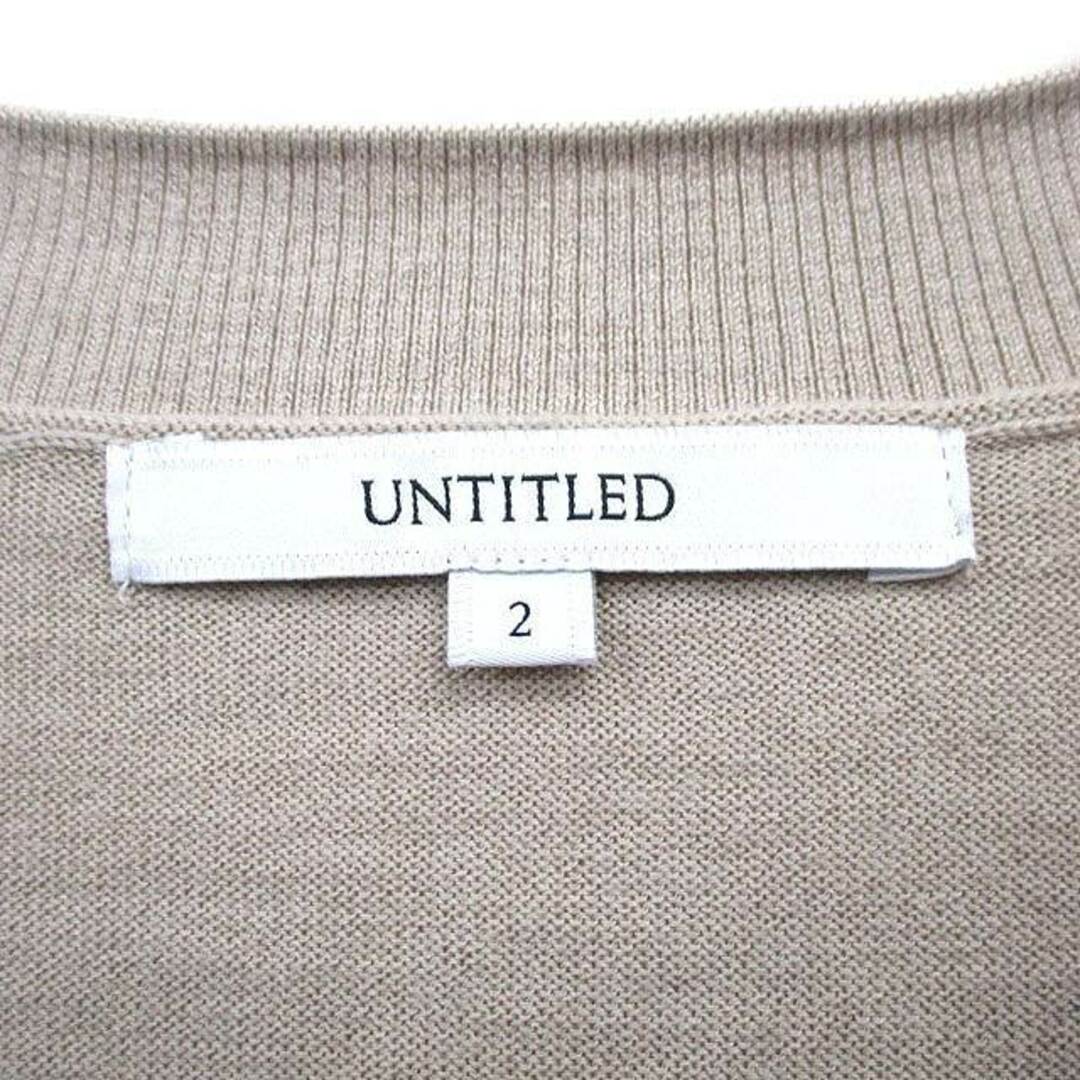 UNTITLED(アンタイトル)のアンタイトル UNTITLED ニット セーター 長袖 Vネック ウール レディースのトップス(ニット/セーター)の商品写真