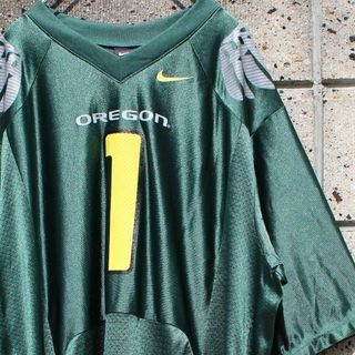 ナイキ(NIKE)のNIKE × OREGON オレゴン大学 ゆったり大きめ 古着 ゲームシャツ(ジャージ)