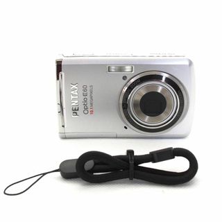 ペンタックス(PENTAX)の【美品】ペンタックス  Optio E60 (シルバー) 単三電池で使用 (コンパクトデジタルカメラ)