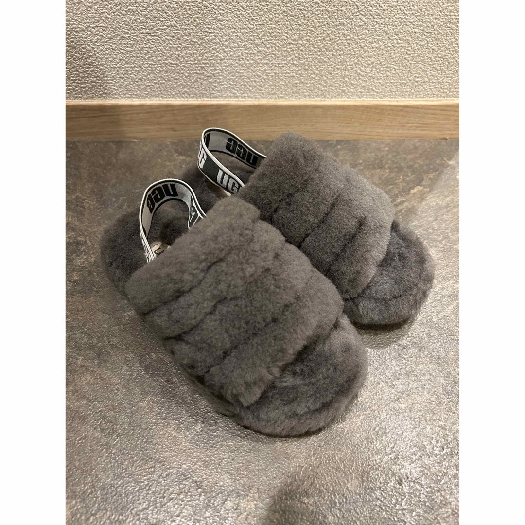 UGG♡スライドサンダル ファー アグ 19.5 キッズ - サンダル