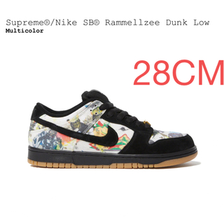 シュプリーム(Supreme)のSupreme Nike SB Dunk LOW Rammellzee 28cm(スニーカー)
